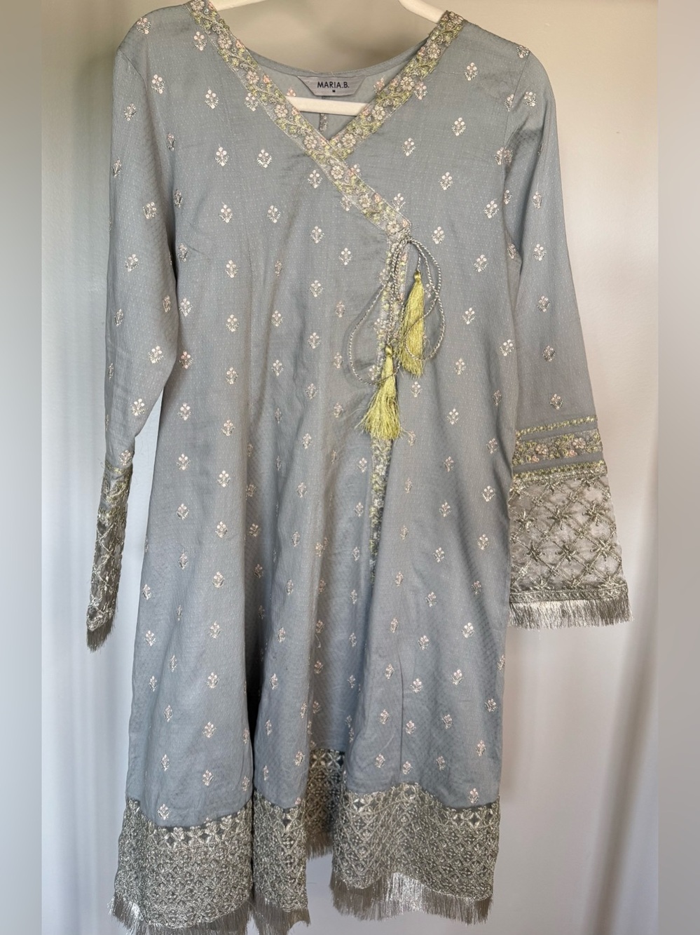 Maria B Angrakha Style 3-Piece Gharara Set – Medium